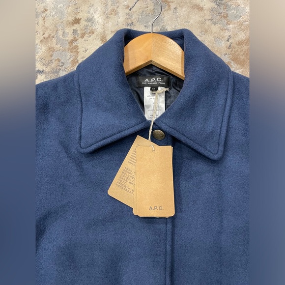 A.P.C. Angelita Long Wool Coat - New - Picture 4 of 13